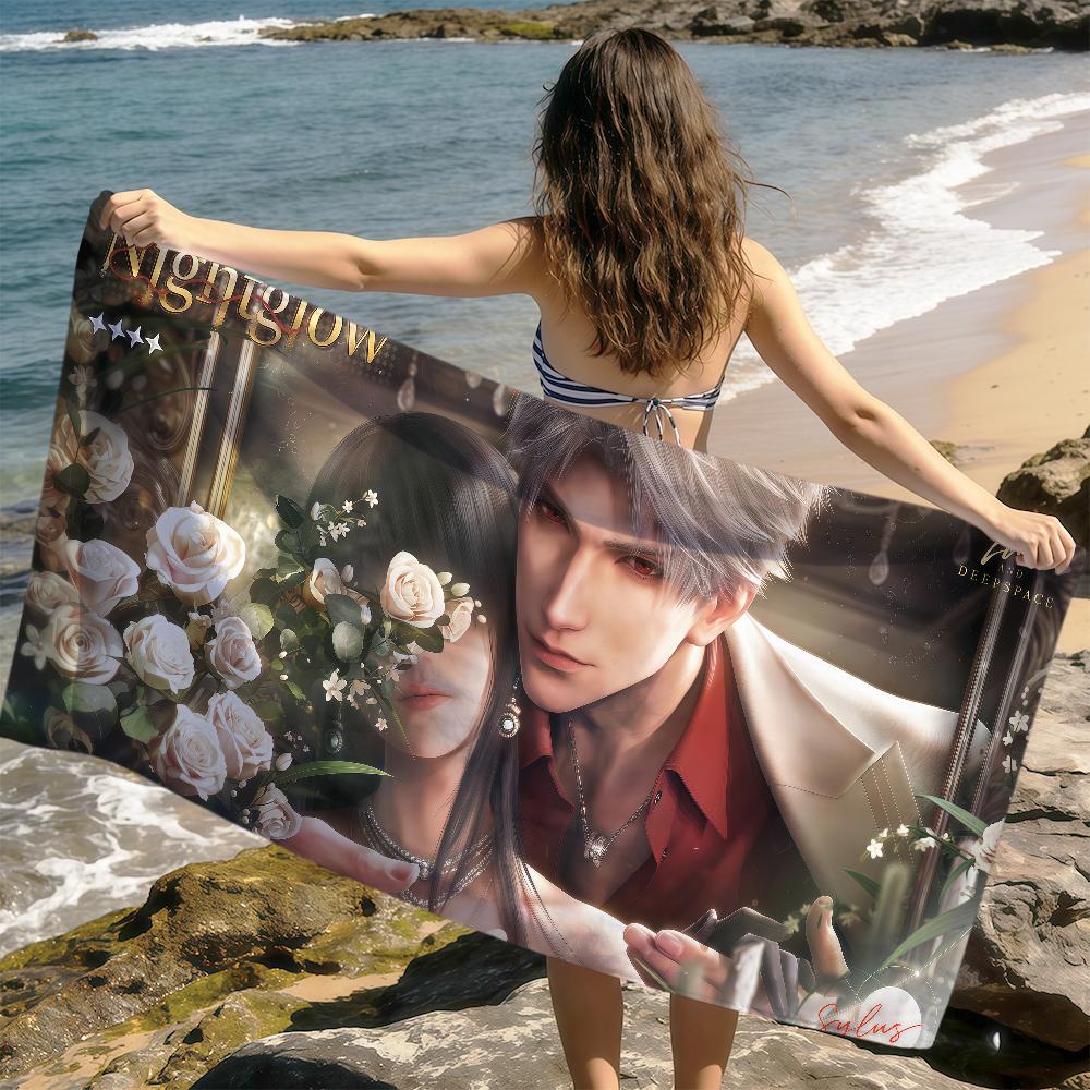 Love and Deepspace Sylus Towel soft printed Beach Towels Trip Towel swim Summer Holiday Vacation bathing Pool Camp Gift