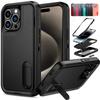 Case For iPhone 16e 16 11 13 12 14 15 Pro Max Plus XR Heavy Duty Shockproof Anti-Scratch Rugged Protective with Kickstand Cover