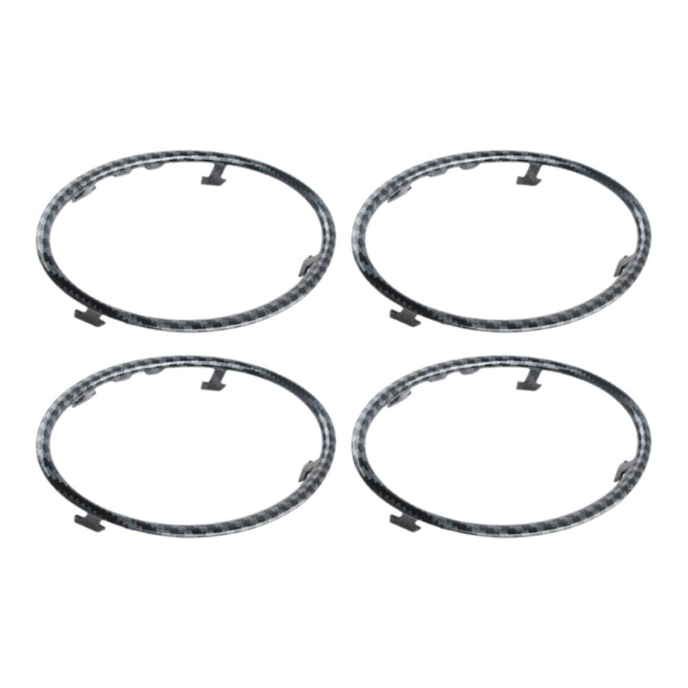 4PCS Car Air Conditioning Trim Outlet Decoration Circle Sticker For Ford Focus 2 M K2 2005-2013 Auto Accessories
