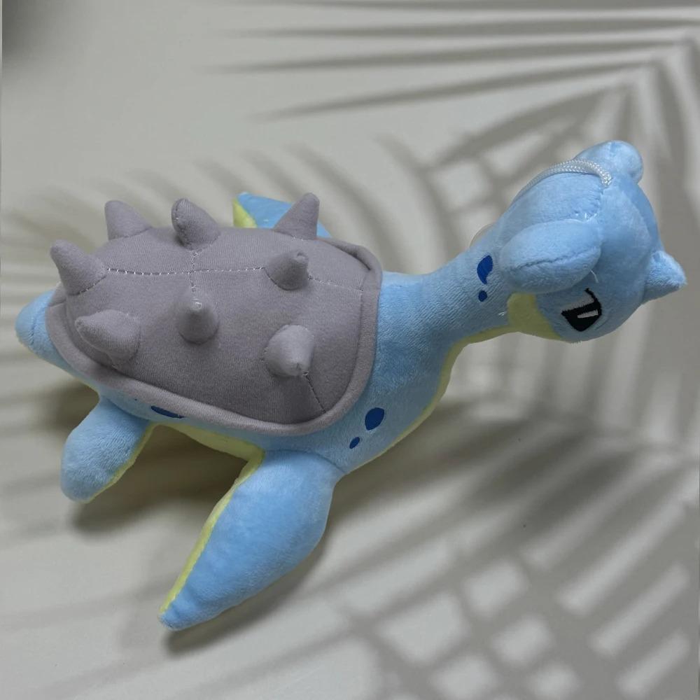 Peluches Lapras Kawaii Dessin Animé Mignon Esprit de l'Eau Poupées en Peluche Coussin Décoratif Cadeau d'Anniversaire Pour Enfants Amis Garçons