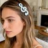 Cute Star Dot Striped Music Note Hair Clip Set Of 2pcs For Women Girls Kids Lightweight Acrylic Hair Accessories