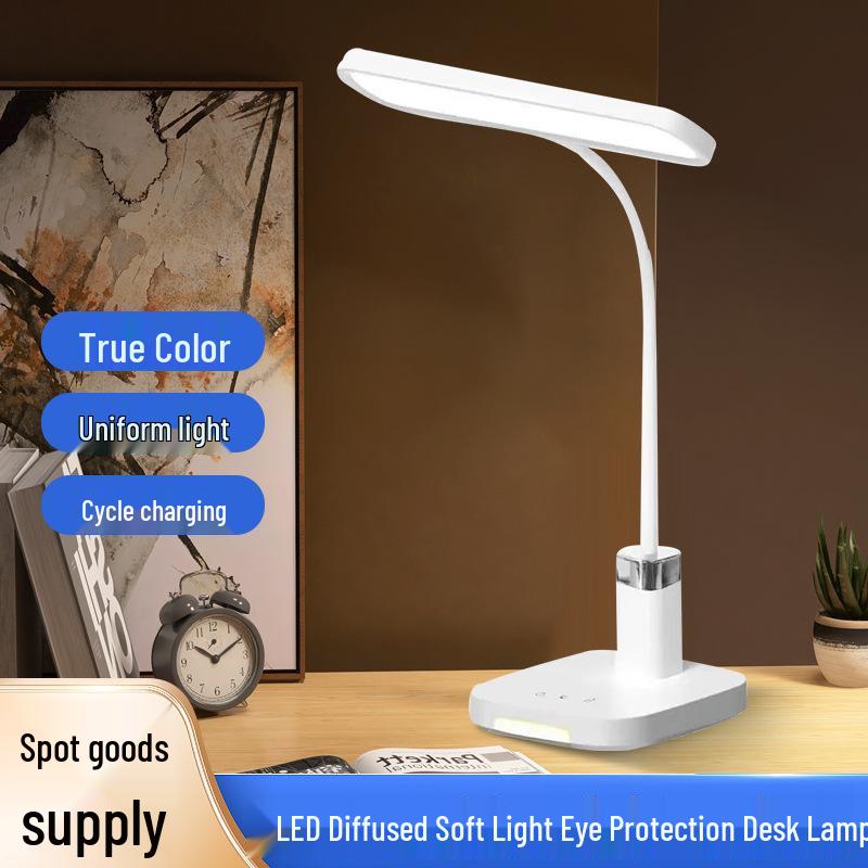 LED Diffused Soft Light Eye Protection Desk Lamp for Study, Reading, Writing, and Office Use