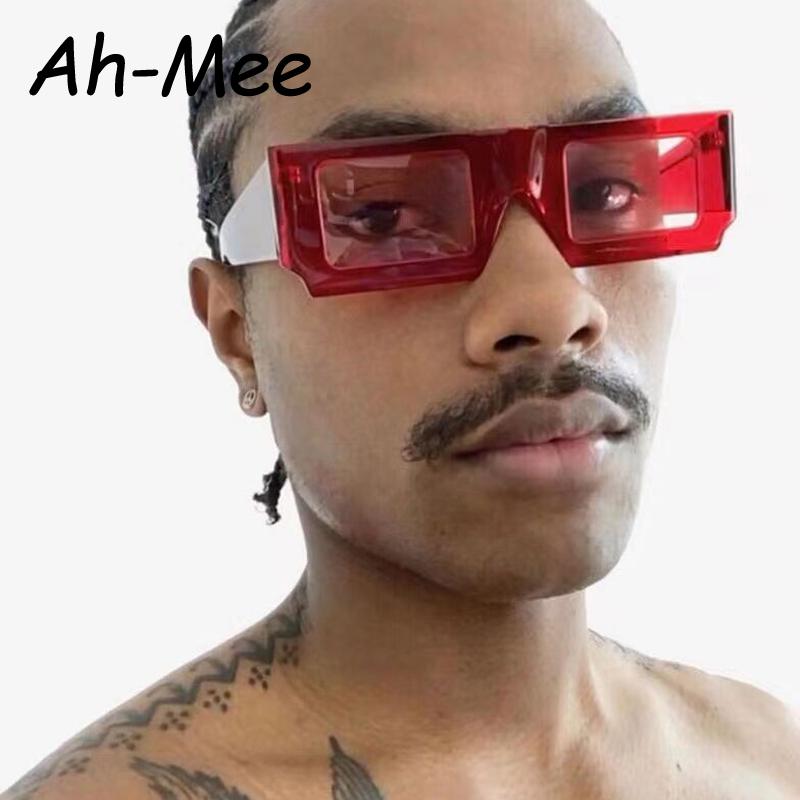 Small Rectangle Sunglasses Men Women Candy Colorful Green Sun Glasses Vintage Rivets Retro Eyewear