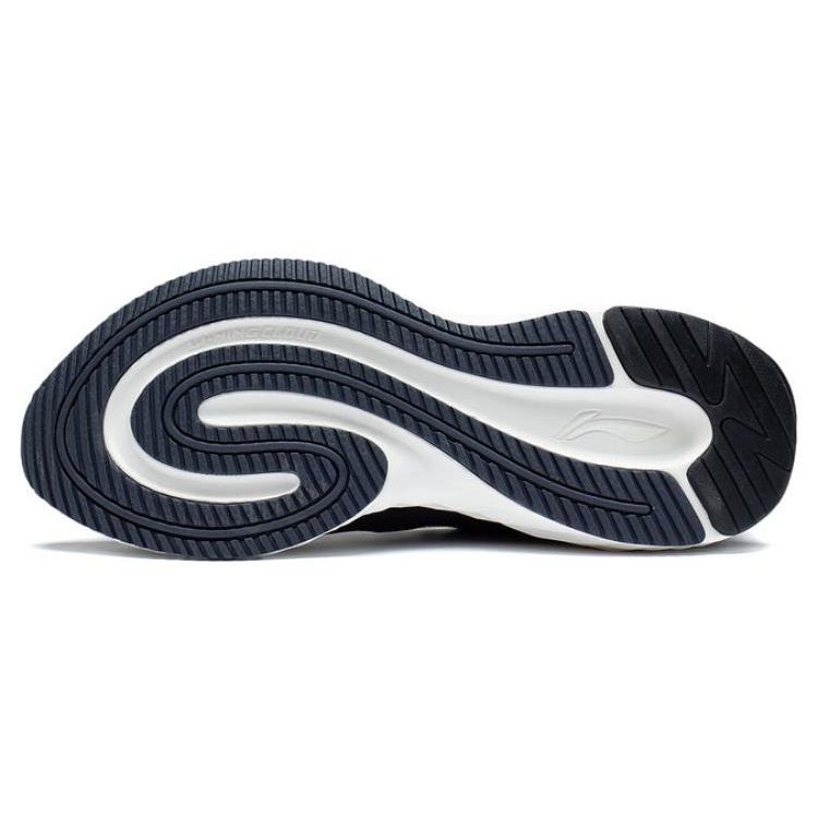 Li Ning Zhu Yun Comfortable Versatile Durable Breathable Low-Top Casual Running Shoes Men sneaker Black Blue ARST011-3