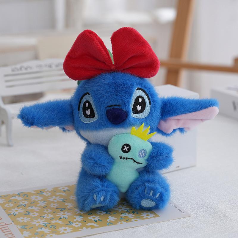Doll Hug Cute Bow Headpiece Decor Plush Toy Pendant For Children Gift