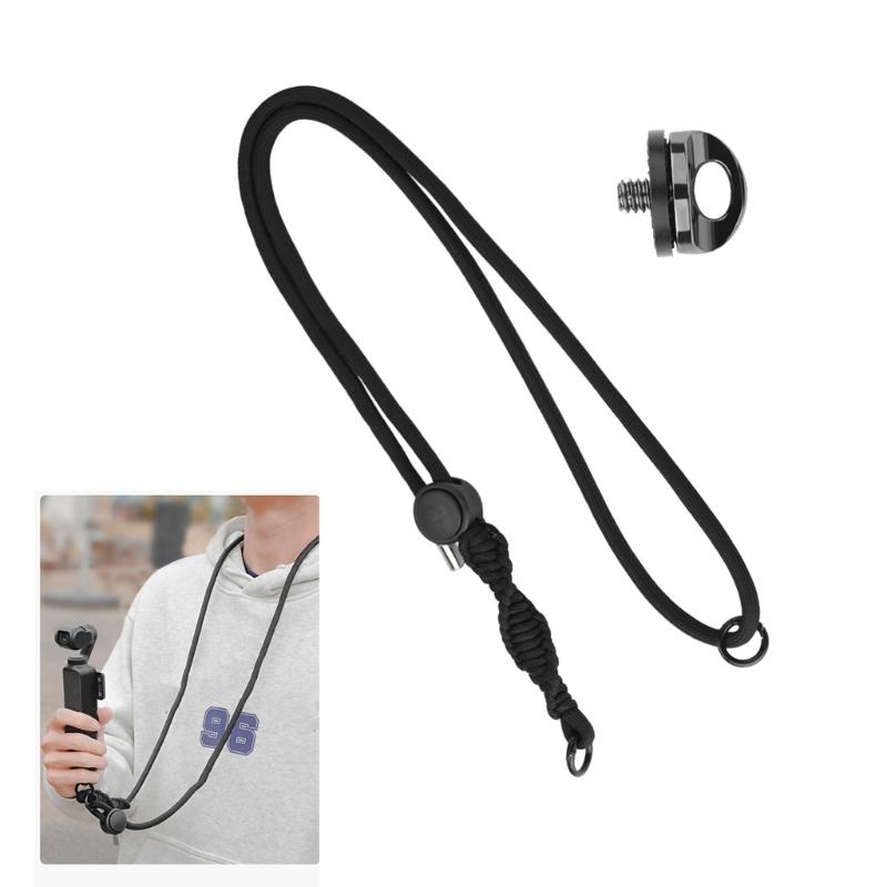 Verstellbares Kamera-Lanyard für Action-Kameras mit Schnellverschluss und 71-123 cm Nylonseil für Action-Kamera