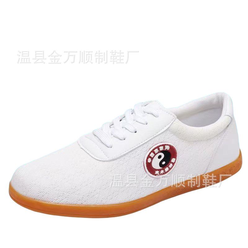 Tai Chi Shoes Men's and Women's Soft Cowhide Beef Tendon Sole Tai Chi Practice Training Sports Spring and Summer Mesh Shoes Leather Martial Arts Shoes