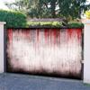1pc Halloween Horror Photography Background - The effect of red blood drops on a textured white background, polyester