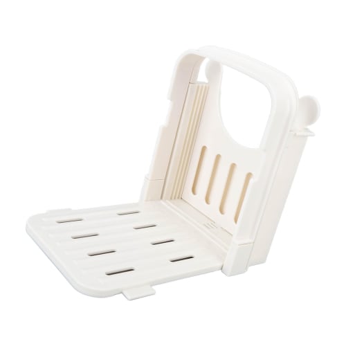 Adjustable Toast Cutter with Bread Slicer Guide, Divider, Easy to Clean, Space-Saving, for Bread, Toast, Bagels, Buns, Sandwiches, and More