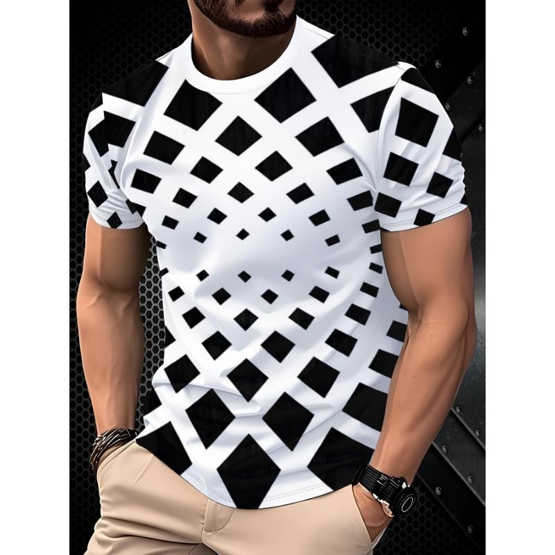 

Men S Casual Sports 3D Print T-Shirt - Vibrant Street Style Design, Breathable Regular Fit with a Round Neck, Machine Washable Summer Casual Top S