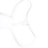 Men Bulge Cup Soft Polyester Cotton Stereo Shape Bulge Covering Up Underwear Cup with Strap White