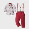 Europäischer und amerikanischer Weihnachtsanzug für Jungen, zweiteilig: Festliches Outfit für Babys
