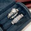 Fashion Geometric Design Women'S Ring Set - Modern Bride Wedding Engagement Jewelry Accessories For Wholesale