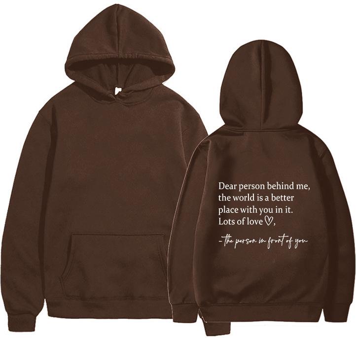Plus Size XS-5XL European & American Drop Shoulder Hooded Sweatshirt