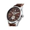 Maserati Sorpasso Open Heart Leather Strap Brown Dial Quartz R8821124002 100M Men's Watch
