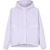 Solid Color Versatile Hooded Long Sleeve Windbreaker Women Outerwear Light-Purple 162437613-1