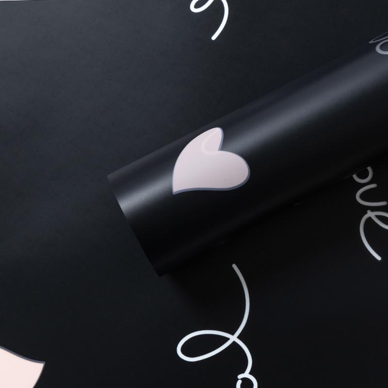 Waterproof Heart & Flower Valentine's Day Gift Wrap - Bouquet & Floral Packaging