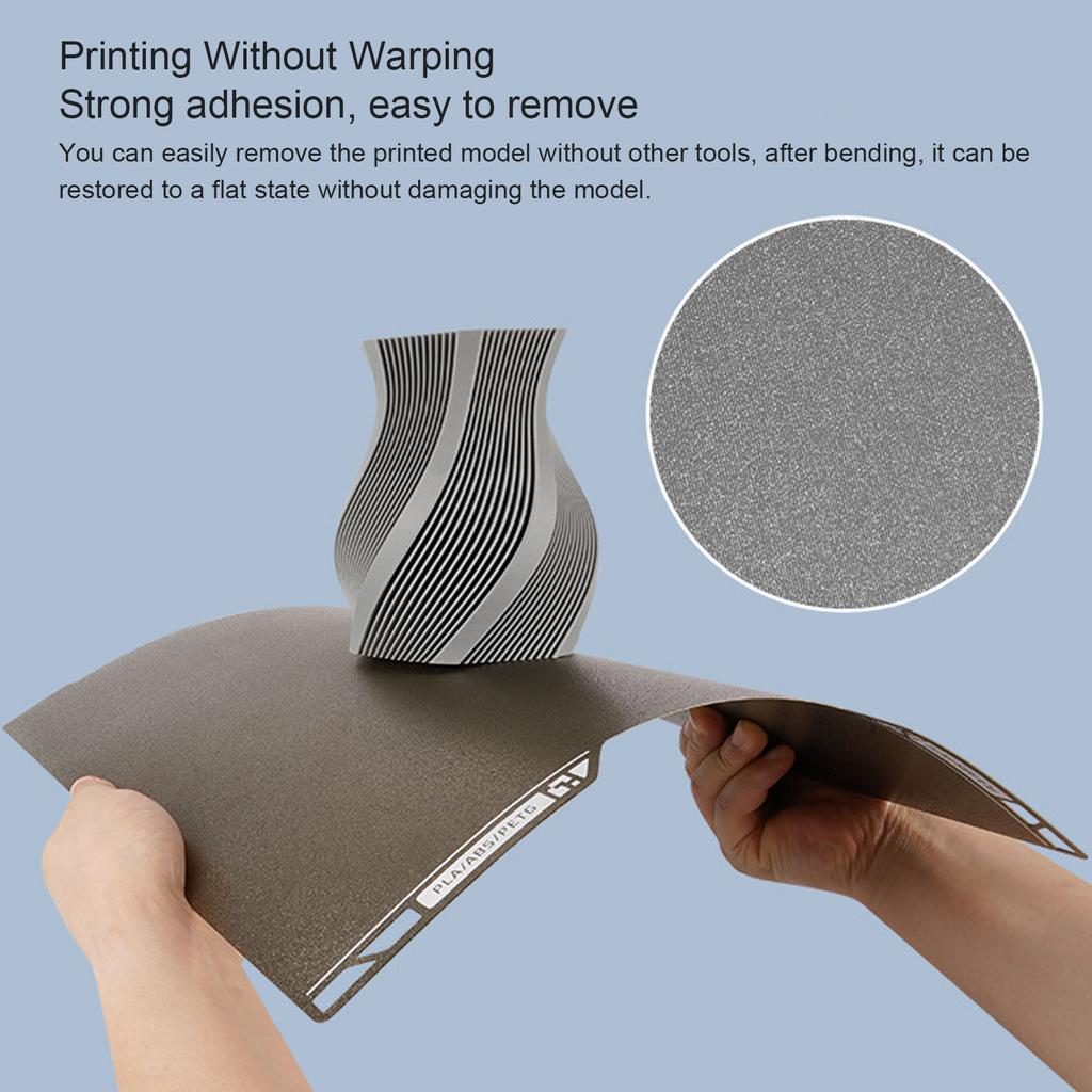 Double Sided Build Plate Replacement for Bambu Lab H2C 3D Printer Textured PEI Smooth PET Flexible Platform 335x325mm