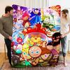 1 Stück CookieKingdom Print Flanelldecke, Hohe Qualität, Bequem für alle Jahreszeiten, Heimdekoration, Wärme und Komfort, Perfekt für Weihnachtsgeschenke