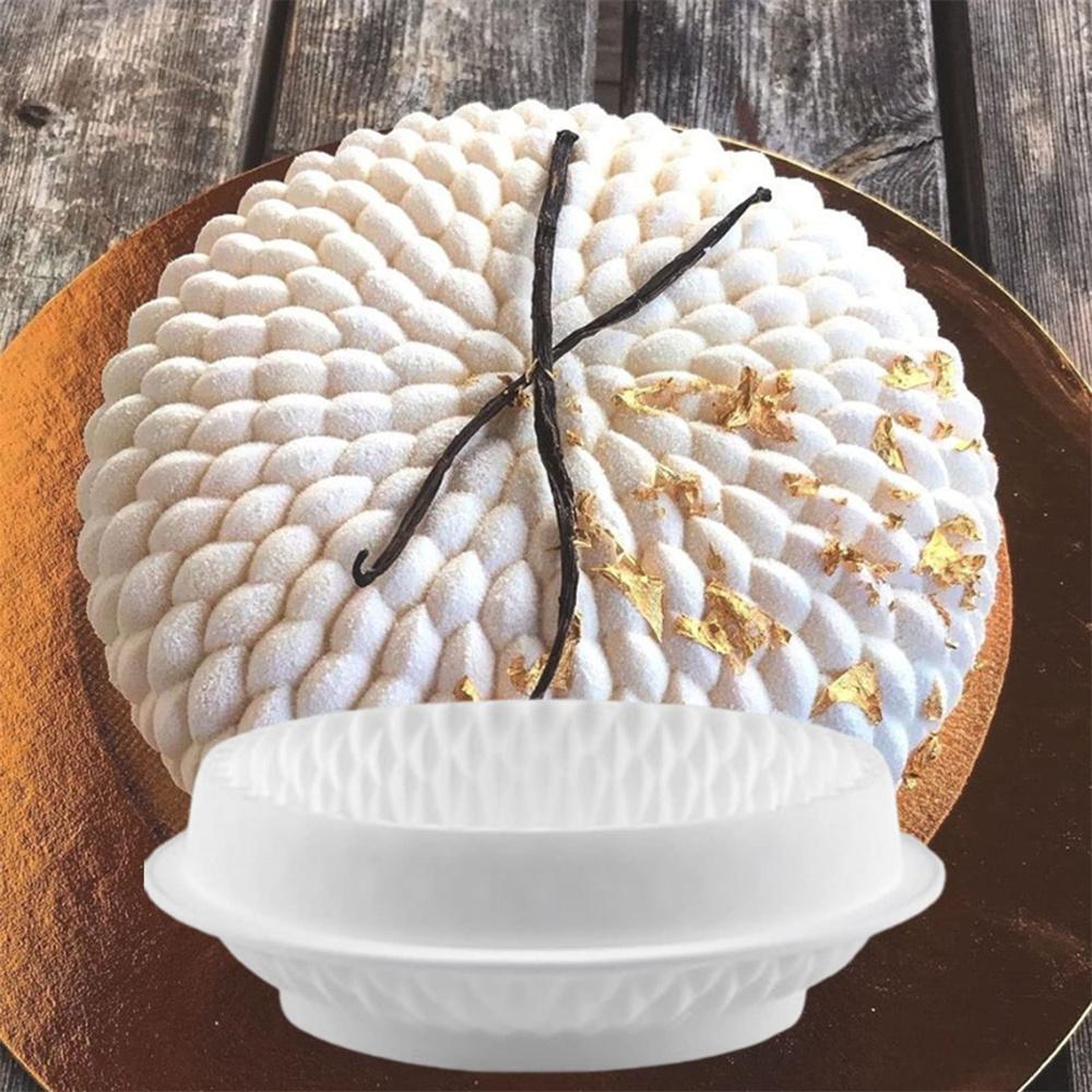 Nelepivá bílá pěnová dortová forma z měkkého silikonu, forma na pečivo z šifonového dortu na pečení