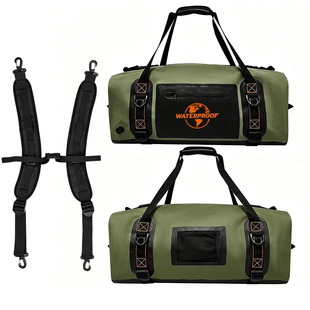 Luftdichte Wasserdichte Trockene Reisetasche Große Kapazität Outdoor Reise Motorrad Hecktasche zum Schwimmen Camping Wandern Angeln Radfahren