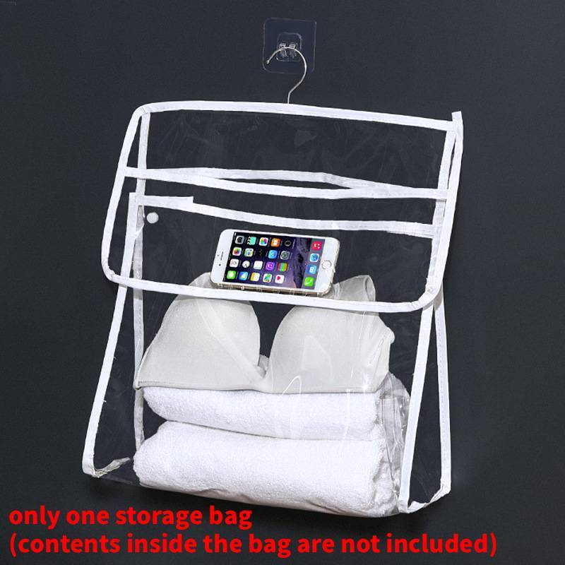 Waterproof Bathroom Hanging Organizer With Durable Pvc For Towels And Toiletries Storage