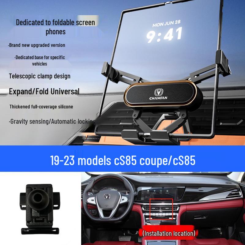 Foldable Mobile Phone Holder for Changan Eado/Deep Blue/Ounuo/CS55/Benben/CS75/Coser/Oshan Vehicles