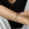 NORMALLEE [Silver 925] Basic Oval Bangle (Bold)