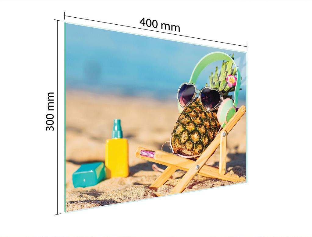 GLAZEN SNIJPLANK 40x30 ANANAS