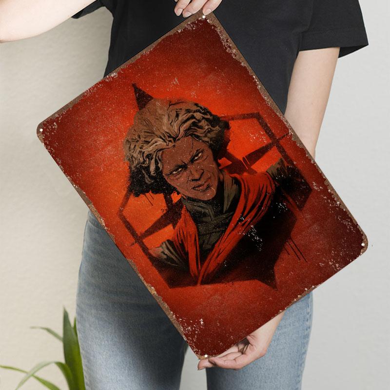 

Ambessa Графіті Постер Arcane Гра Металева Табличка Аксесуари для Кав ярні Кастомні Бляшані Таблички для Геймера Декорація Ігрової Кімнати Ретро 20x30cm（7.8x11.8inch）