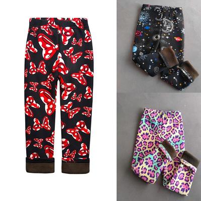 Pantaloni caldi autunno inverno per neonate Leggings Pantaloni addensati per bambini Pantaloni stretti a matita per cartoni animati