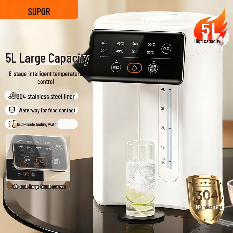 SUPOR 5L Smart Temperature Control Electric Water Kettle