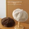 Suede Beret Cap With Adjustable Fit And Windproof Features For Casual Wear