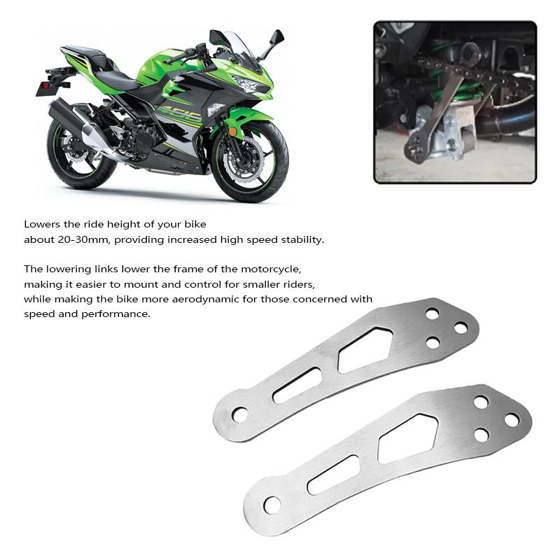 2024 Motorcycle Rear Lowering Links Lower Drop Kit Suspension Links Accessories For Kawasaki For ninja 400 Z400 Z 400 2018-2023