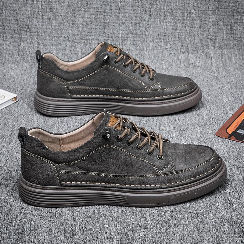 Новые летние кеды в студенческом стиле, эластичные, повседневные, для молодежи, водонепроницаемые, кожаные, кеды-доски 37