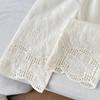 Summer Girls' Outfit New Style Lace Embroidered Tank Top And Lace Wide-Leg Pants Two-Piece Set