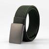 mling Men's No-Hole Tactical Canvas Belt
