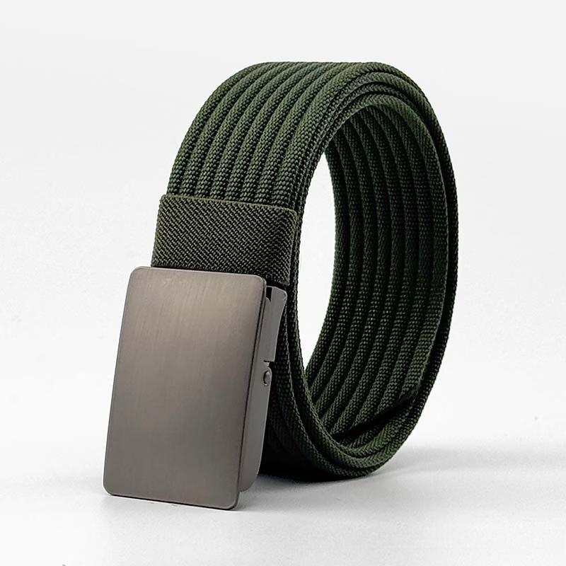 mling Men's No-Hole Tactical Canvas Belt