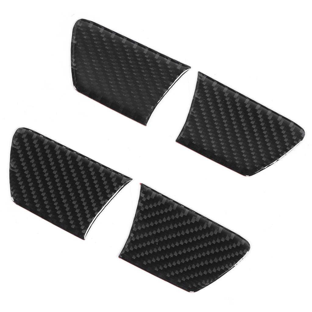 4pcs Interior Door Bowl Trim Cover Carbon Fiber Decoration Fit for RAV4 2015 2019