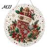 Unique Christmas Craft Gifts DIY Sun Catcher Kit, Faux Pearl Art Hanging Ornament, Santa Claus Artistic Projects for Beginners Xmas Tree Kit
