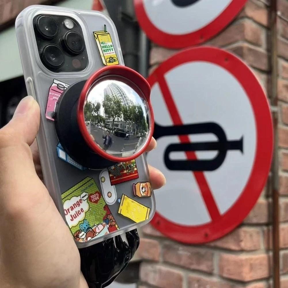 Adjustable Convex Mirror Phone Holder Portable Selfie Mirror New Wide Angle Mirror Daily Outings
