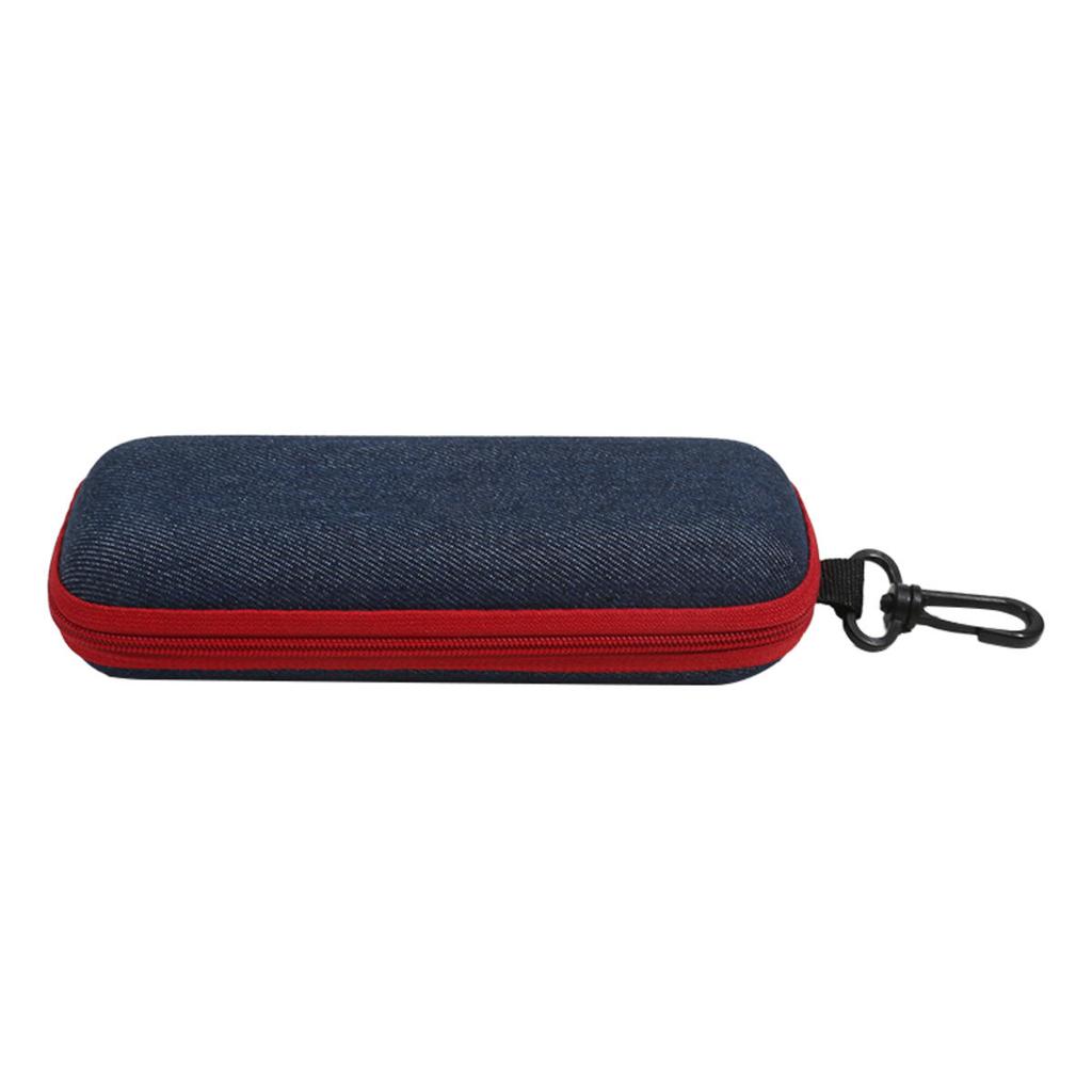 Fashion Denim Fabric Glasses Box Zipper Sunglasses Protection Container Eyeglasses Case Reading Glasses Organizer Carry Bag