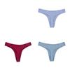 3PCS Women's Sexy Panties G-String Fashion Underwear Breathable Thongs Ladies Intimates Lingerie Thong Low Waist Briefs