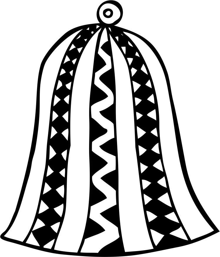 Printtoo Christmas Bell Oranament Design Square Wooden Rubber Stamp Card Paper Block-2 X 2