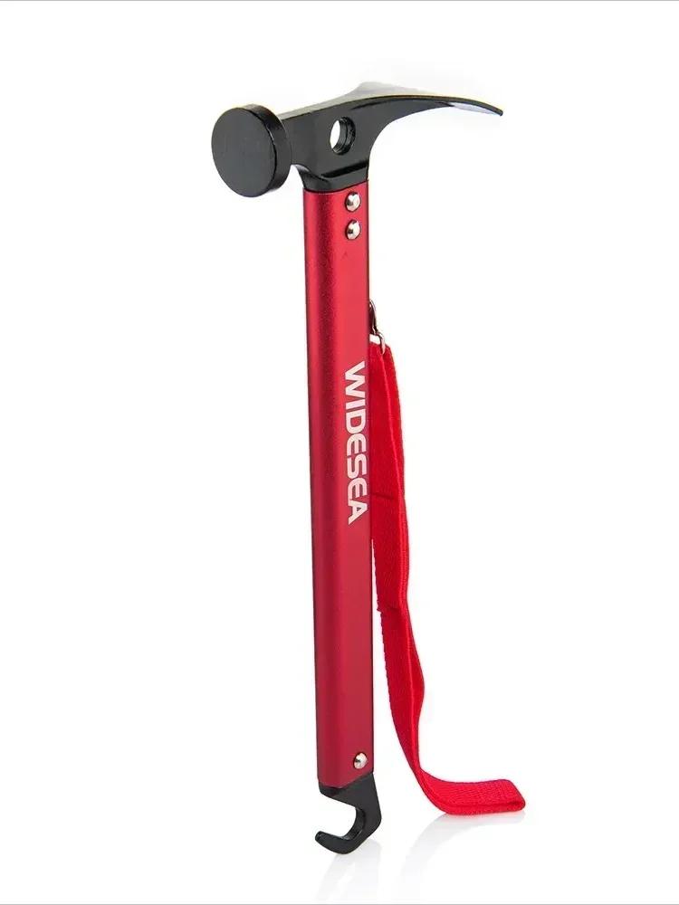 Camping Hammer, Stainless Steel & Copper Outdoor Tent Peg Stake Mallet with Stake Puller, Ground Nail Hammer for Mountaineering