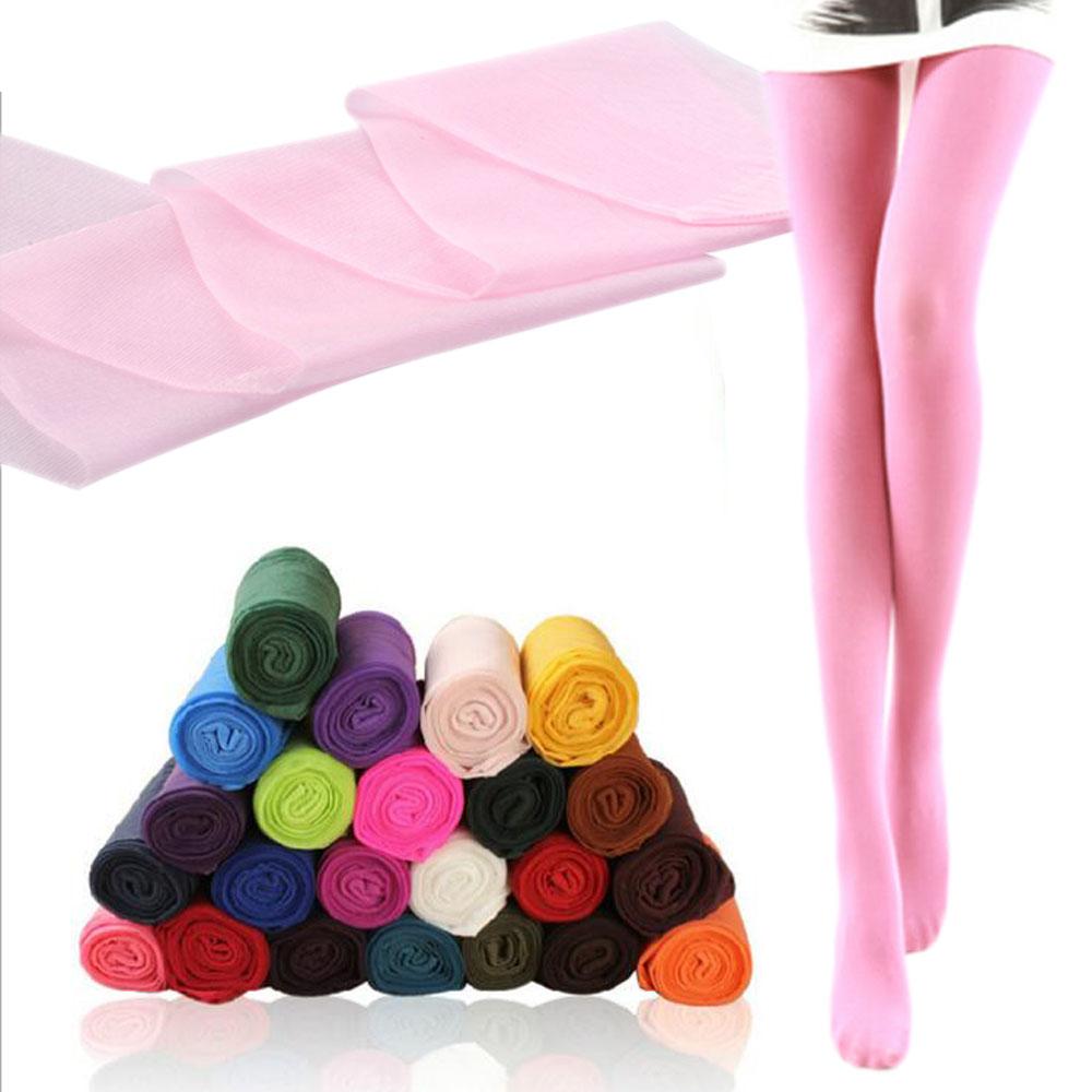 Summer Sexy Women Seamless Soft Sheer Tights Elastic Candy Color Female Pantyhose Ultra Thin Translucent Sunscreen Girls Medias