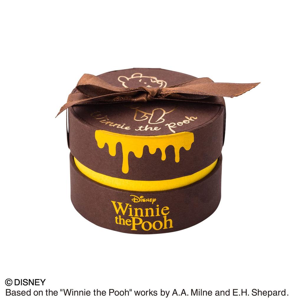 the Dancing Stone Necklace Disney Silver 925 Cubic Zirconia Heart Yellow Gold DISS011YG [White Clover] "Winnie Pooh" Women's