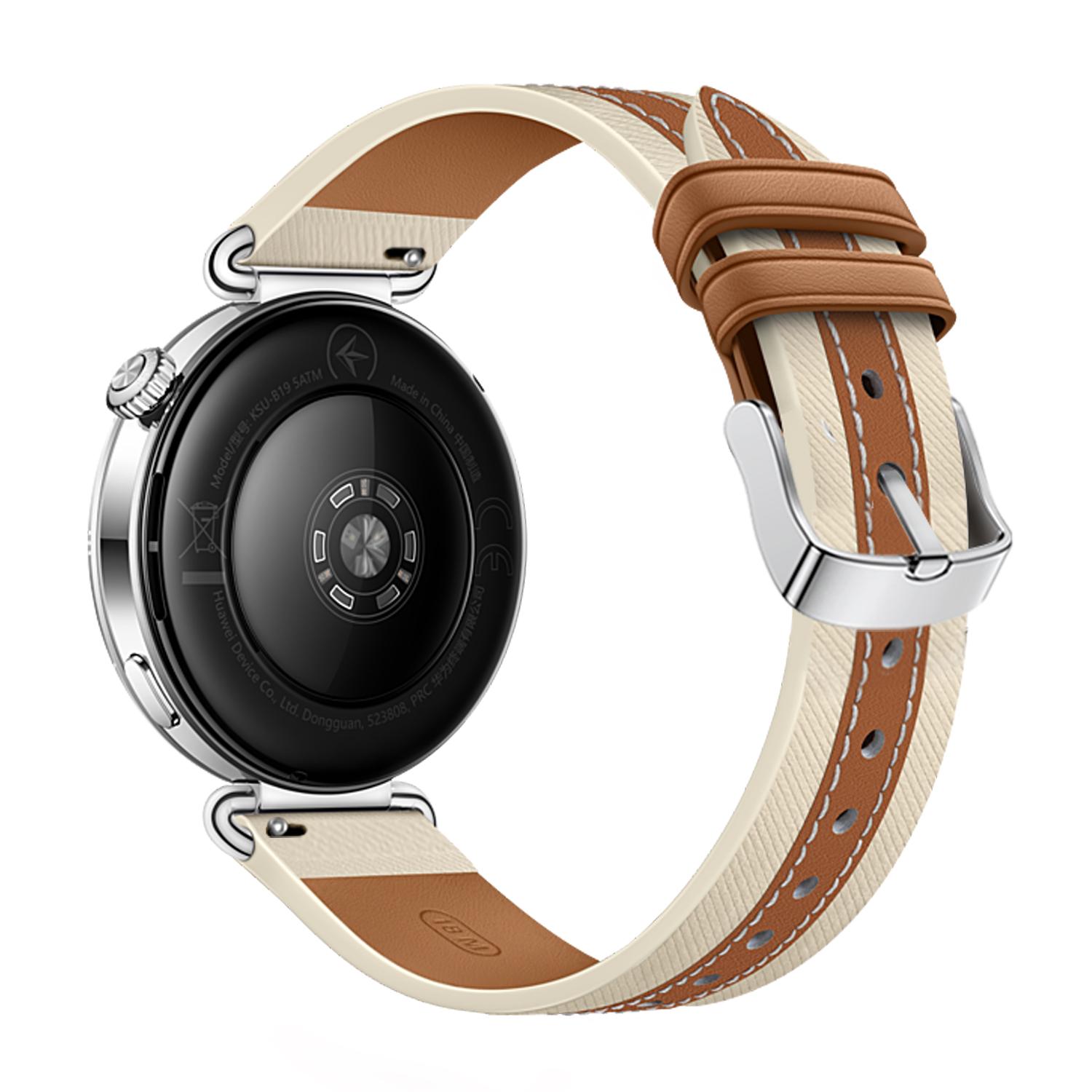 

1:1 Кожаный ремешок для часов 18 мм для Huawei Watch GT6 5 4 41 мм, замена смарт-браслета для HUAWEI GT5 Pro 42 мм, аксессуары для браслета Huawei Watch GT5 Pro 42mm коричневый