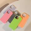 Silicone Fruit Juice Candy Color Phone Case for IPhone 15 14 13 12 Promax Liquid Jelly Trendy Full Cover 15promax Cute Simple