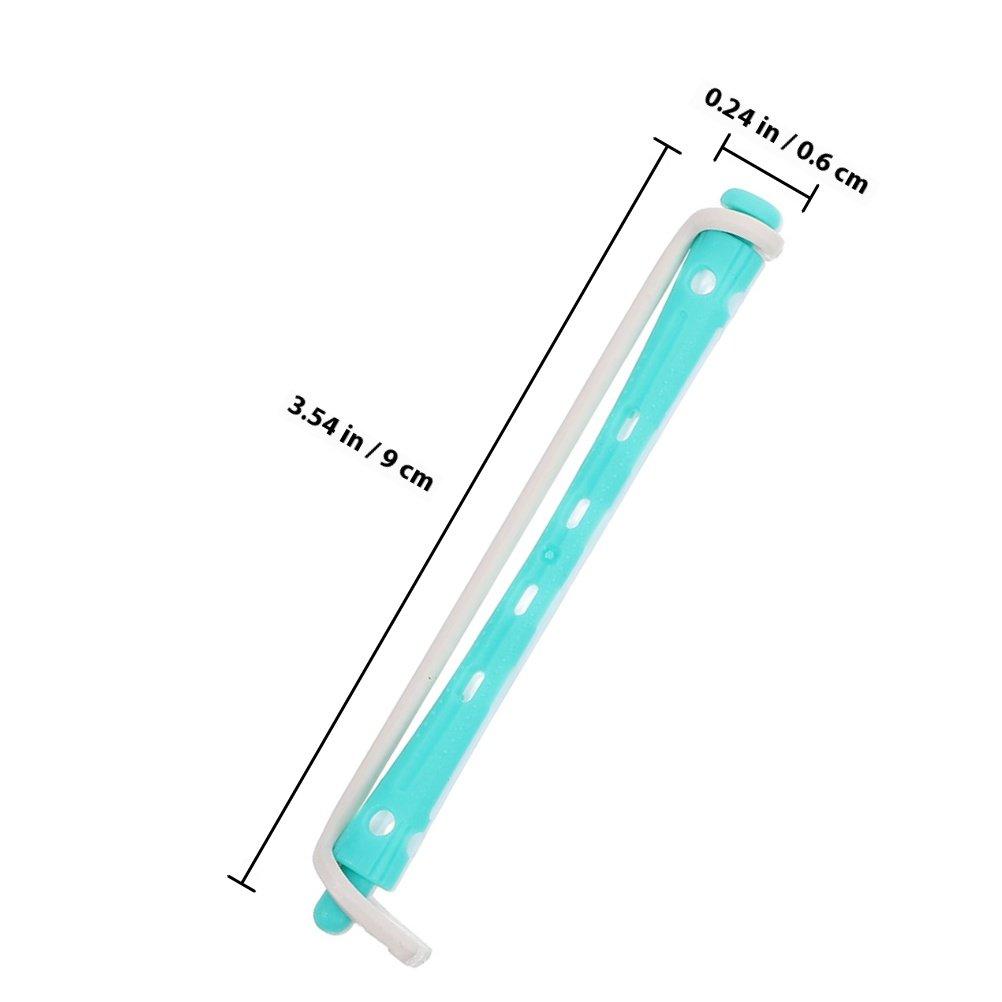 

24Pcs Perming Rods Hair Curler Set Versatile Curling Tools for Home DIY and Professional Use No Damage Hair Rollers Curlers светло-зеленый